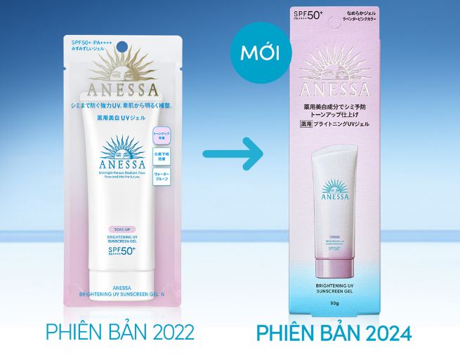 Kem chống nắng cho dân văn phòng Anessa Brightening UV Gel SPF50+