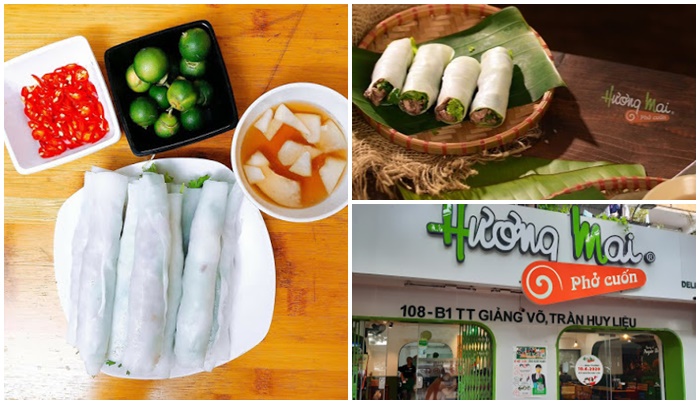 Phở cuốn Hương Mai quán bán đồ ăn ngon nổi tiếng tại Ba Đình