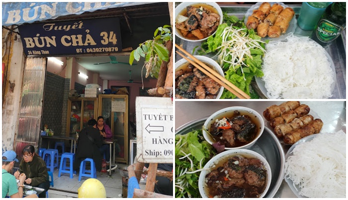 Bún chả Hàng Than quán bán đồ ăn ngon Hà Nội nổi tiếng