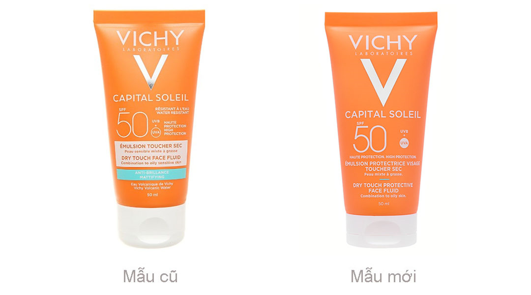 Review kem chống nắng Vichy Dry Touch Face Fluid